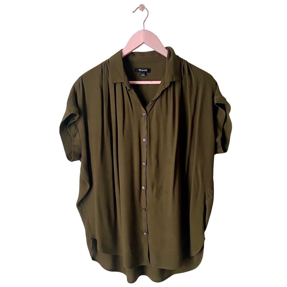 Madewell Olive Blouse